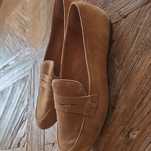 J CREW leather slip on loafers 6